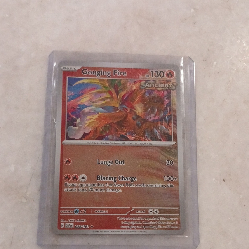 Pokemon Gouging Fire Trading Card
